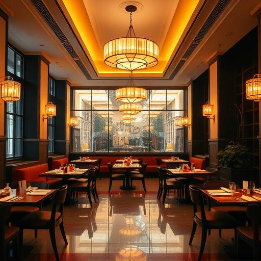 Elegant restaurant interior